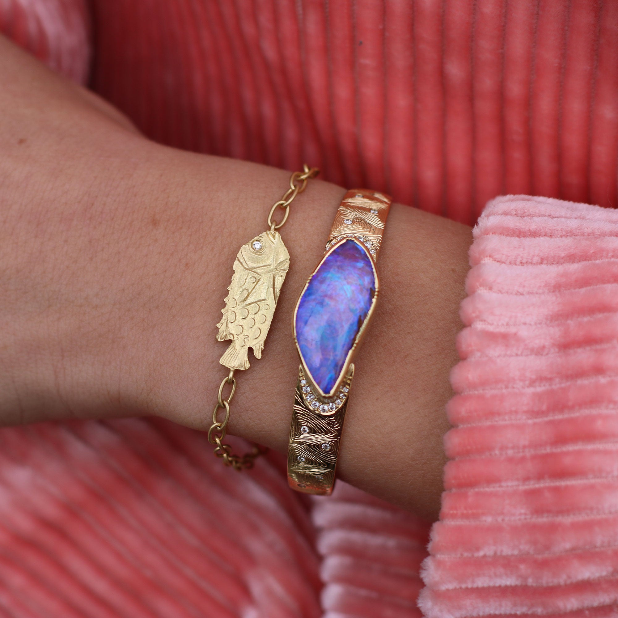 Fish Chain Link Bracelet