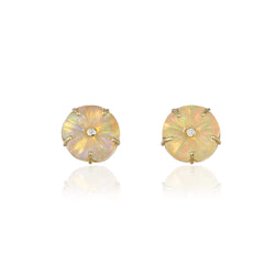 BLOSSOM OPAL STUD EARRINGS