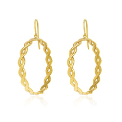 TWIST HOOP EARRINGS