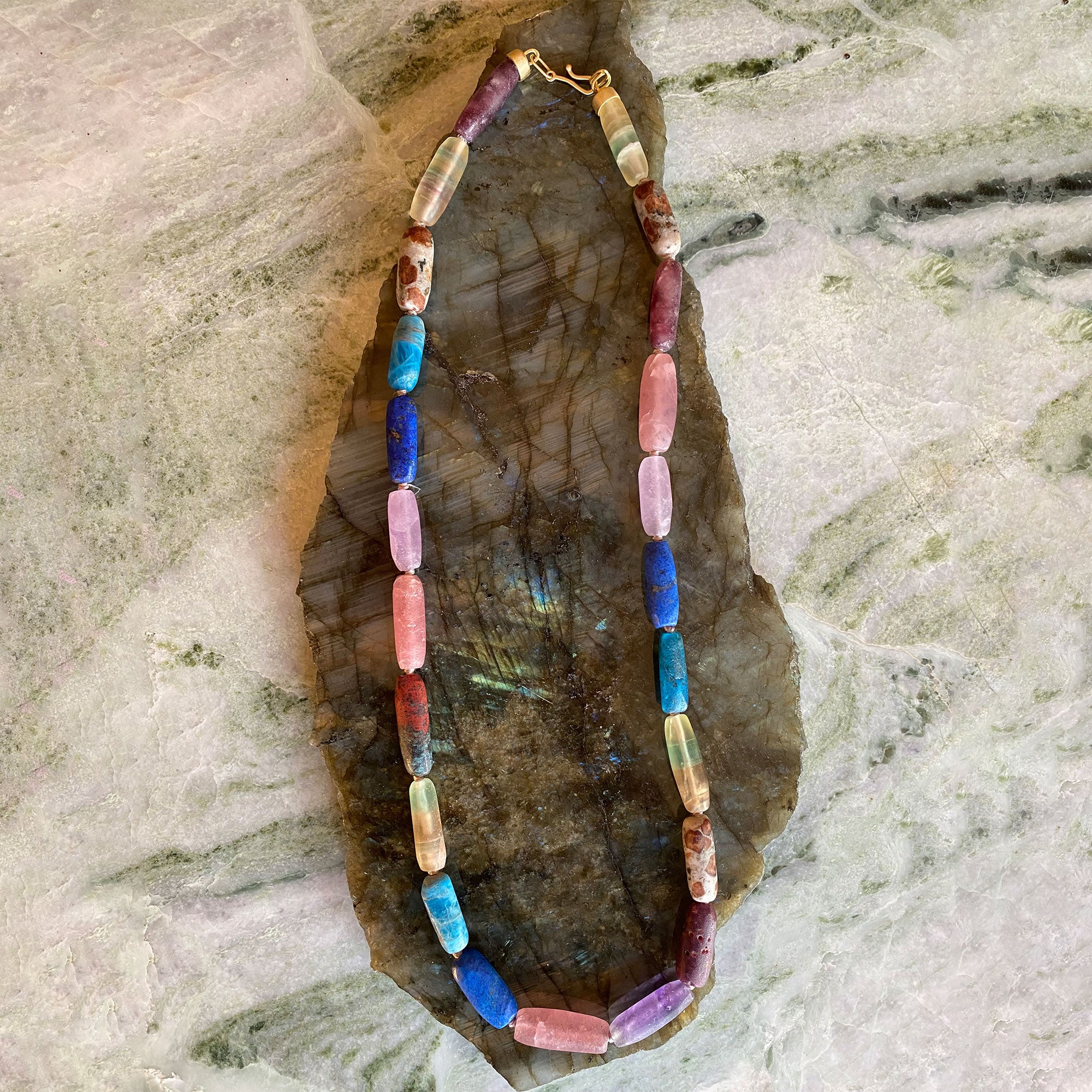 Beaded Gemstone Necklace