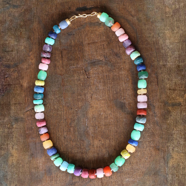 CANDY GEM HONED BEAD NECKLACE