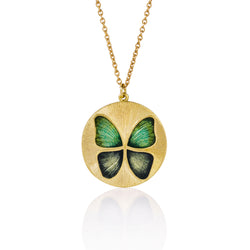 BUTTERFLY ENAMEL NECKLACE