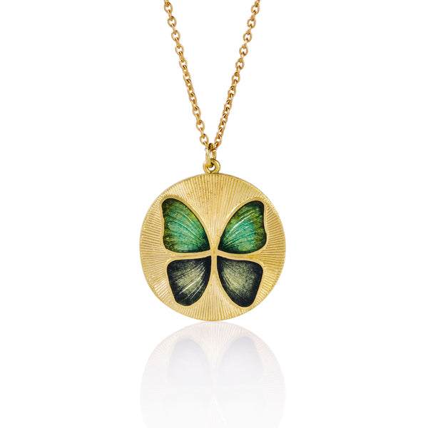 BUTTERFLY ENAMEL NECKLACE