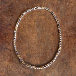 THICK LASSO GOLD & SILVER CHAIN 18 inch